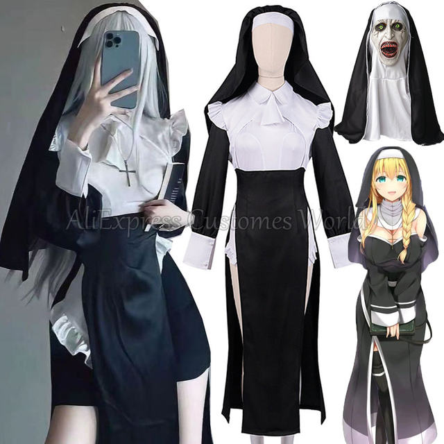 Anime Fire Force Iris Cosplay Trajes para Mulheres, Uniforme Freira,  Vestido de Halloween, Acessórios de vestuário, Custom Made - AliExpress