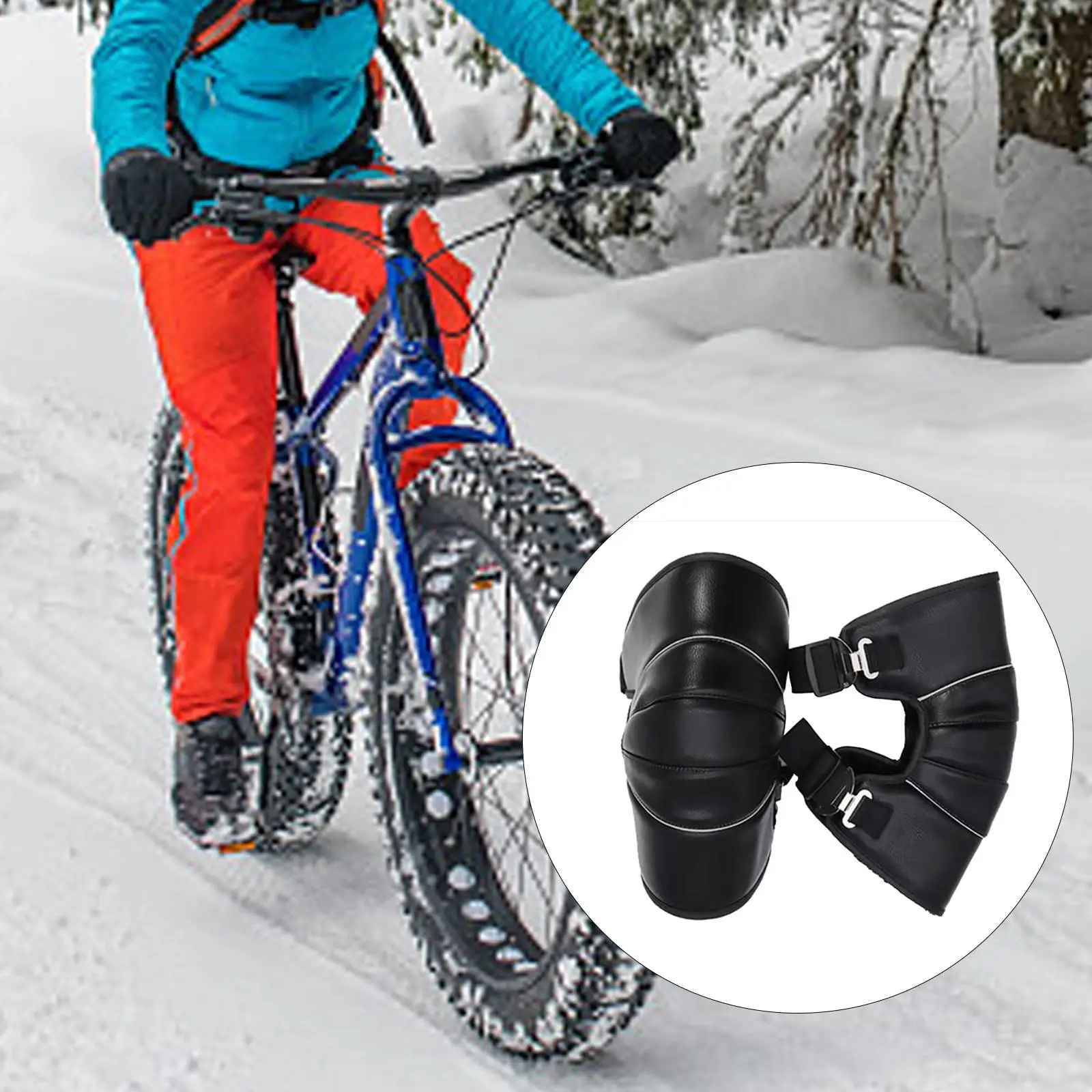 2Pcs Winter Knee Pads Leggings Motorcycles Waterproof Leg Sleeve Protective Gear