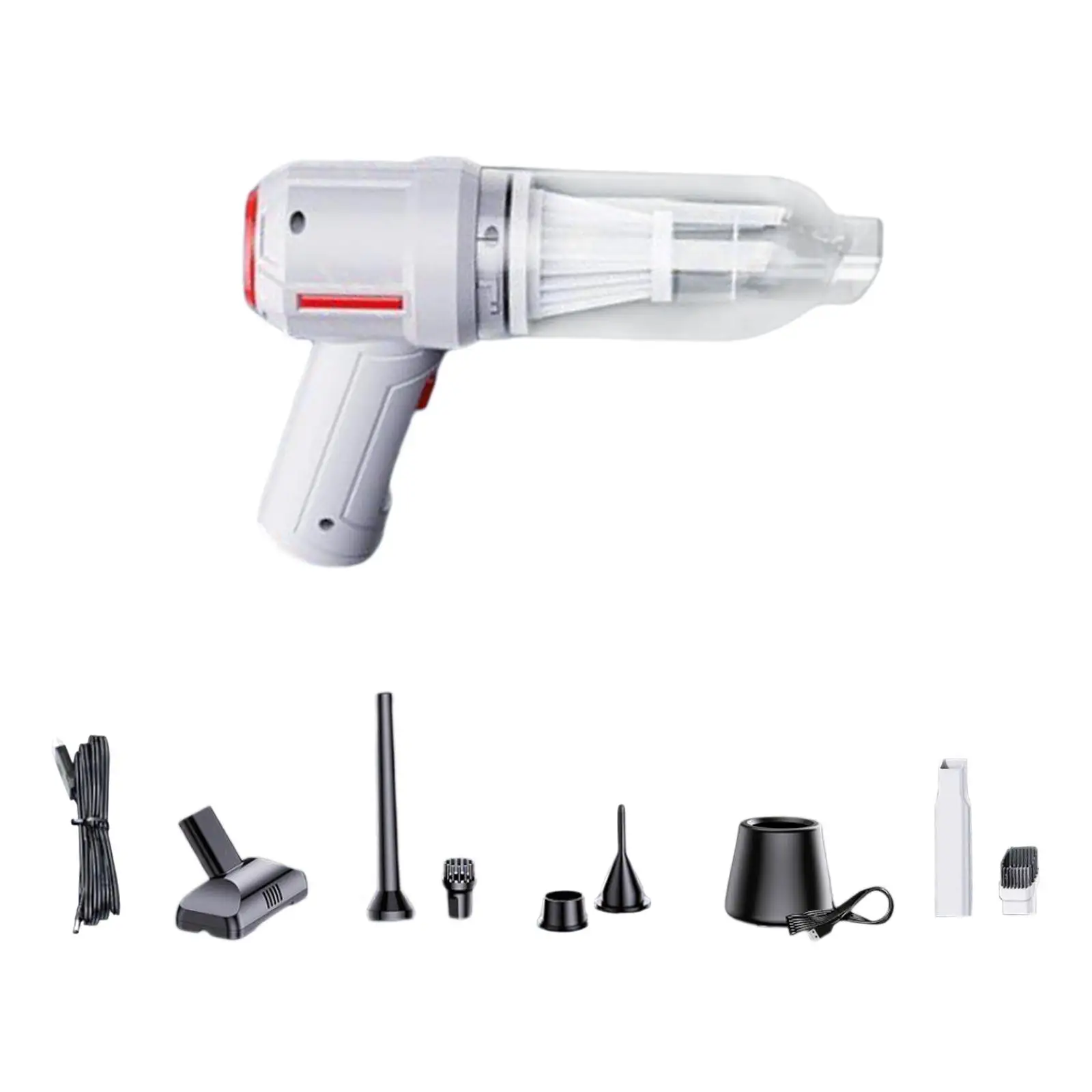 Portable Cordless Handheld Vacuum Cleaner Rechargeable Washable Filtration for Car Home Carpet