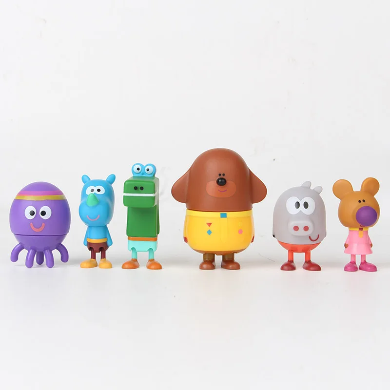 6Pcs Disney Cartoon Anime Duggee Animals Betty Roly Tag Norrie Action Figure Toys Model Dolls Decoration For Kids Birthday Gifts bumblebee transformer toy