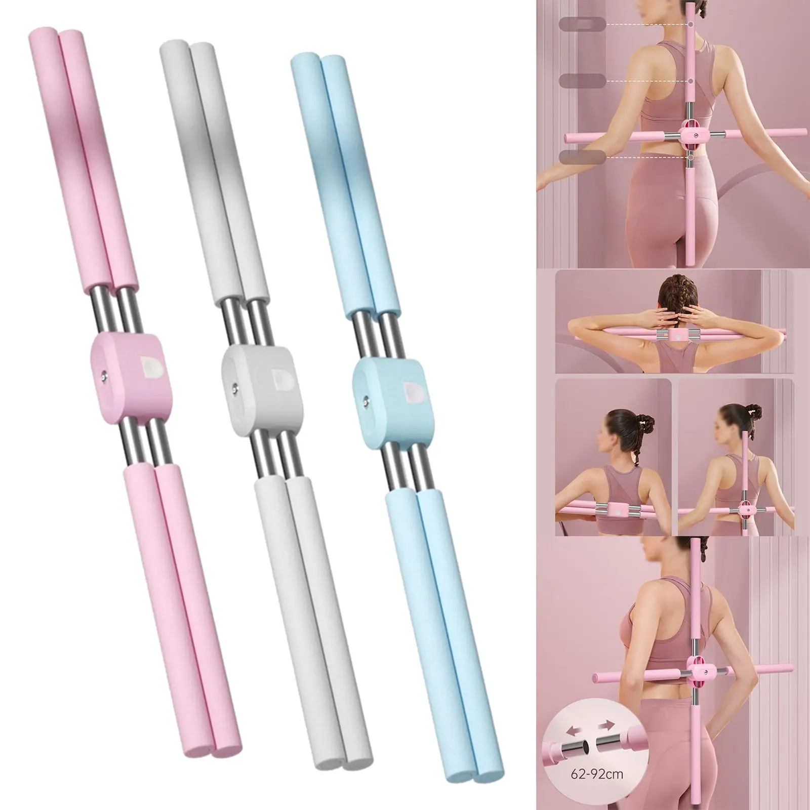 Yoga Stick Open Shoulder Pilates Posture Corrector Beauty Back Lung Opener Bar for Body Sculpting Gymnasts Dance