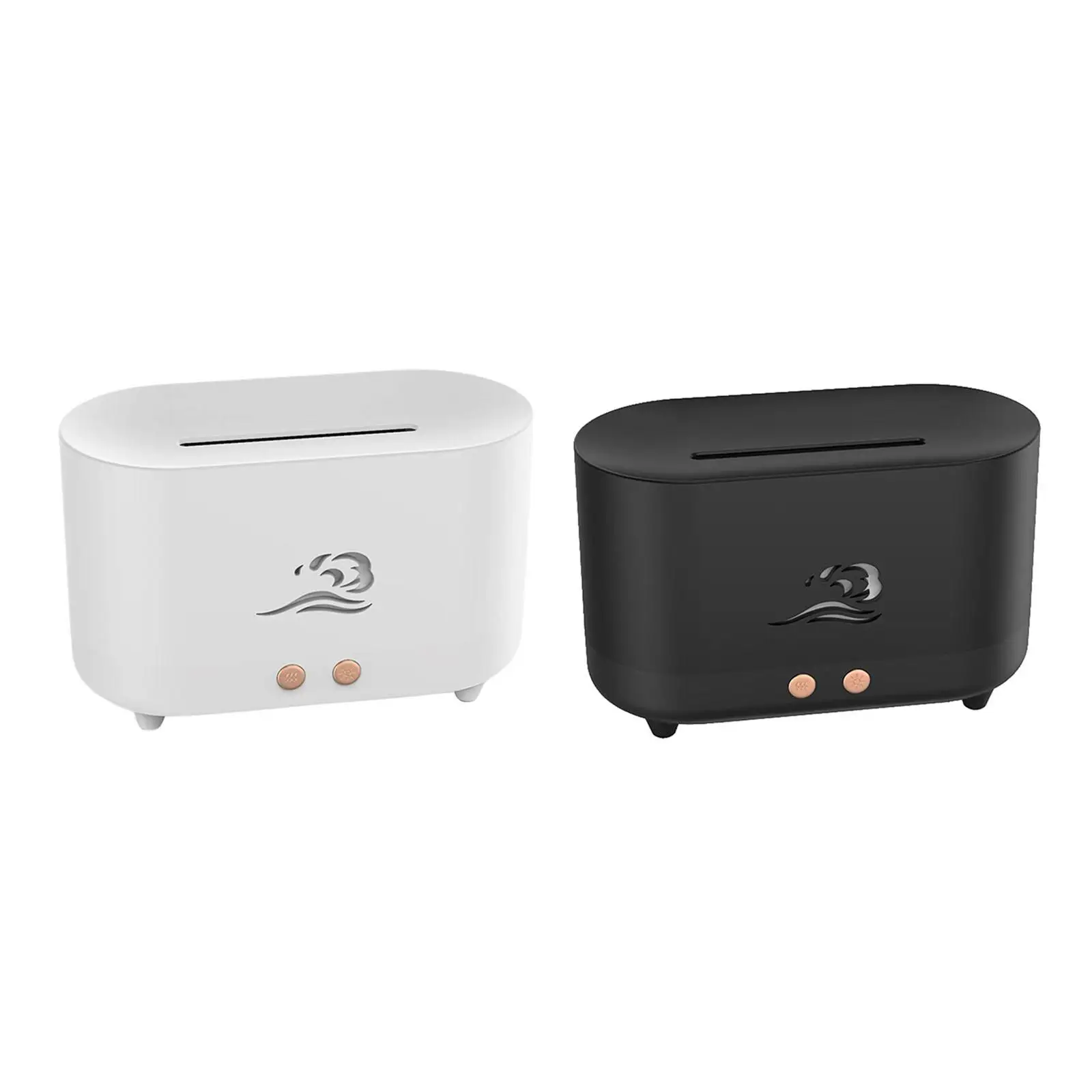 Air Humidifier USB 3D Flame Auto Shut Off Mist with Night Light Whisper