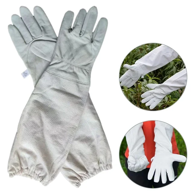 Gants D'apiculteur AGS En Peau De Chèvre - Protection Anti-Piqûres | Taille 2XL