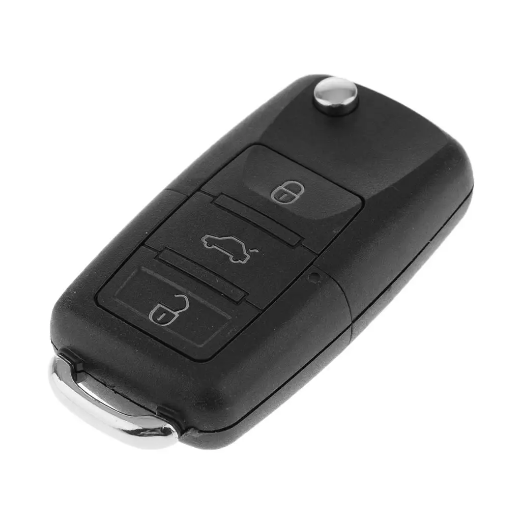3 Buttons Car Flip Remote Key ID48 Chip Uncut Blade For VW  2002 Part Number:1J0959753AH