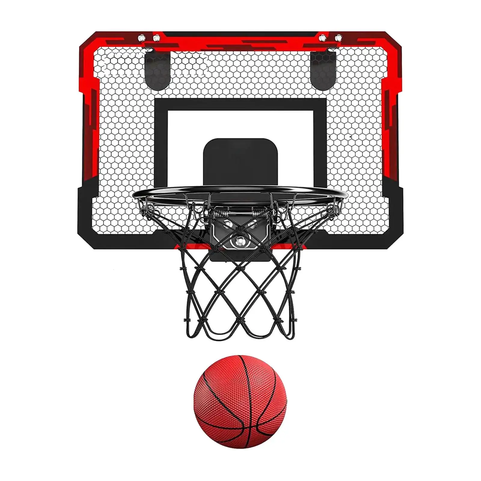 Basketball Hoop Sports Game with Pump Accessories with Balls Mini Hoop Set Door Basketball Hoops for Outdoor Indoor Boys Kids