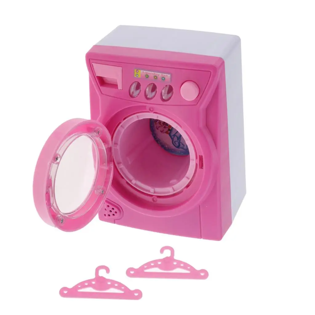 Washing Machine Plastic Kit Toddlers Pretend Play Set for  Gifts