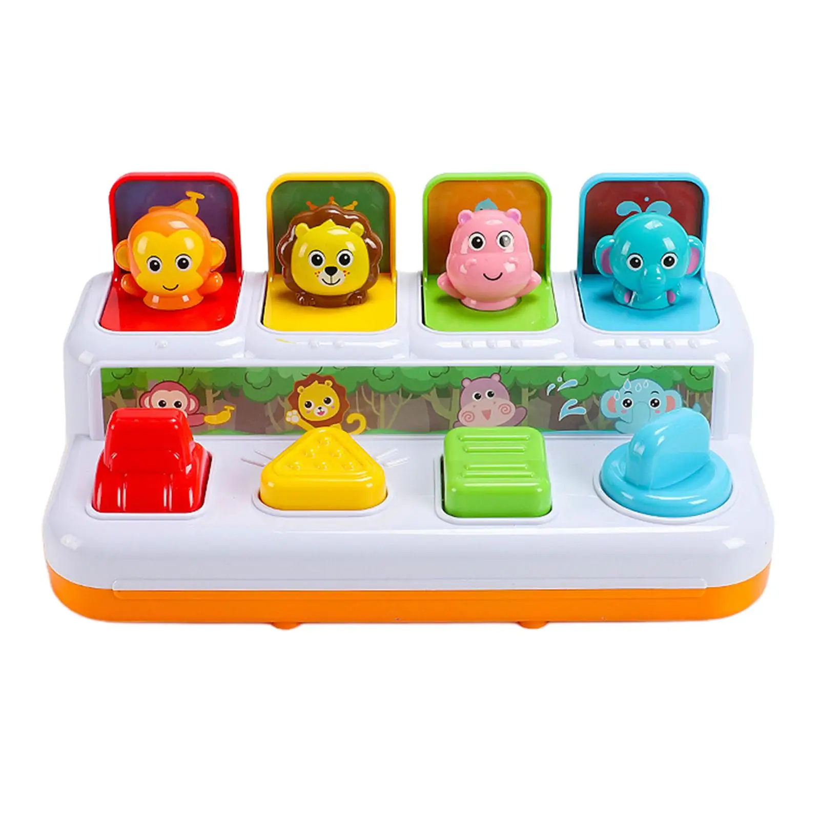 up Animals Toy Gifts Color Sorting Animal Seek Play Music for Baby