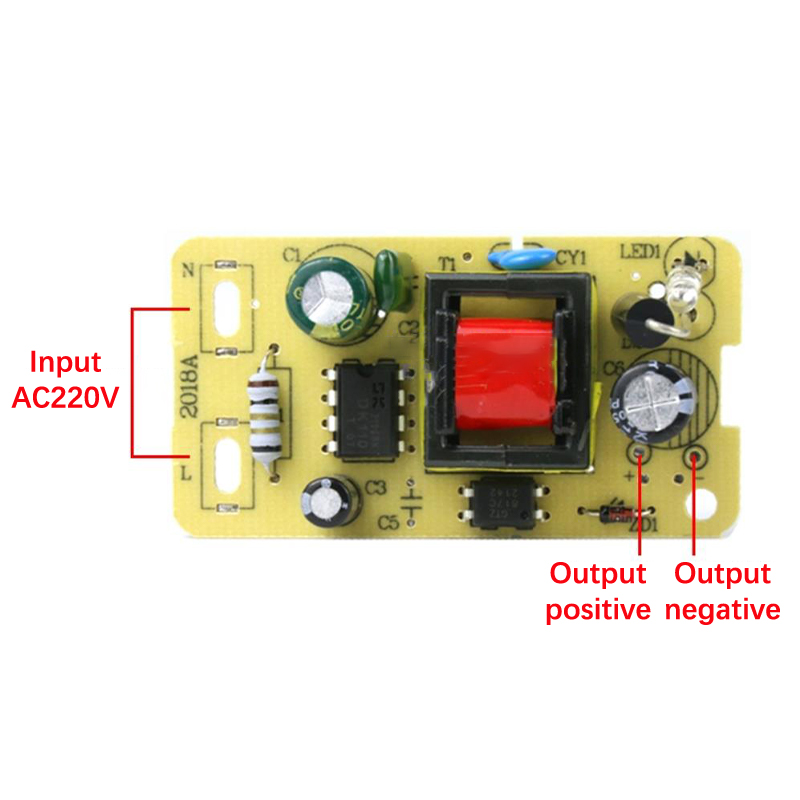 Description Picture 3 of item5V 2A Adapter Switching Power Supply Module AC 220V To DC 5V Step-Down Power Supply Board Bare Board