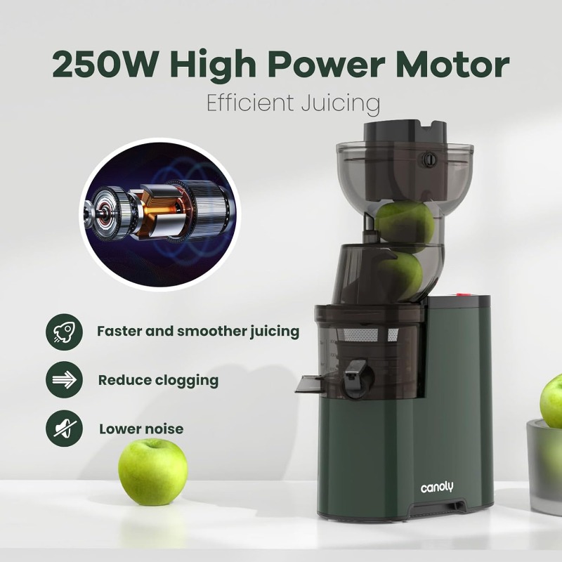 Title 4, Masticating Juicer Machines, 250W 3.5-inch (88m...