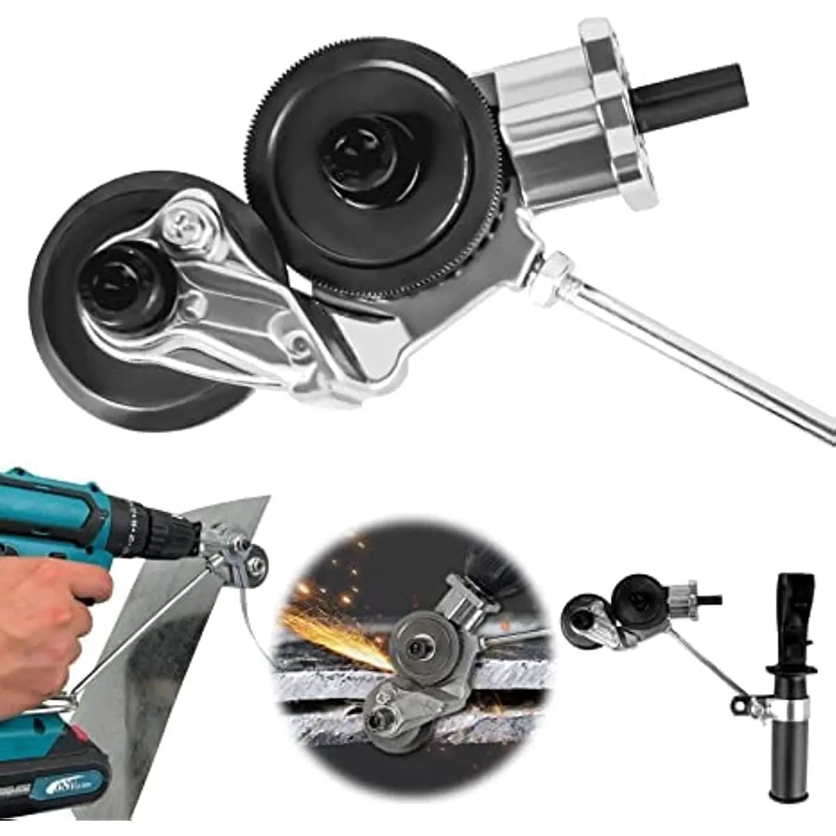 🔥FREE SHIPPING🔥Electric Drill Plate Cutter, Universal Metal Nibbler Drill  Attachment with Adapter - Drills, Facebook Marketplace