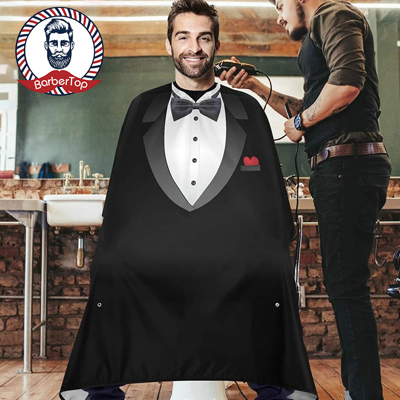 Best of Professional Barbershop Capes Pattern Of Suit Salon Haircutting Shirt Antistatic Hairdresser Apron Barber Styling Tools Reviews & Tips