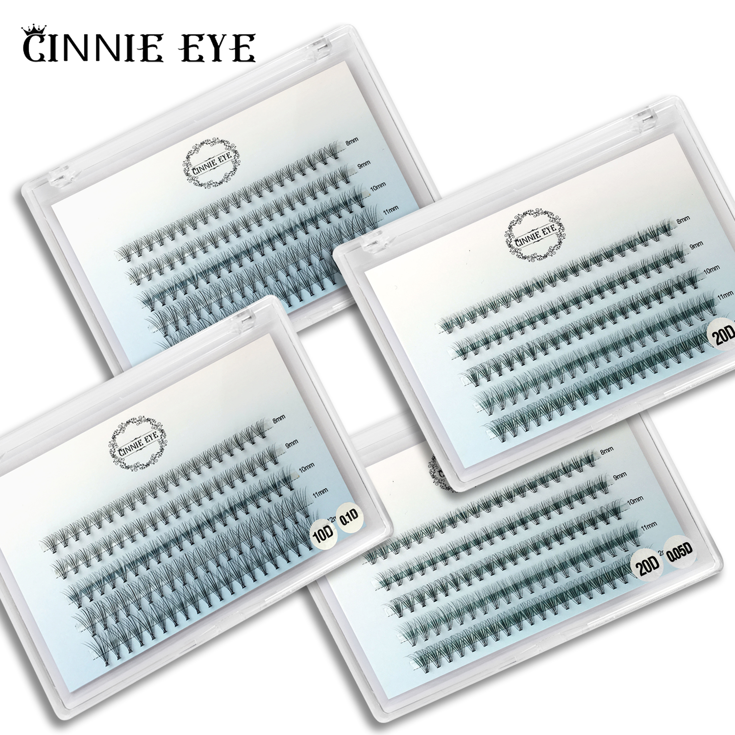 Best of New 100 Clusters Lashes Individual Cluster Ready Fan Bunches Mink Eyelash Extension 20D / 30D Russia Volume Bundle Cashmere Lash Reviews & Tips