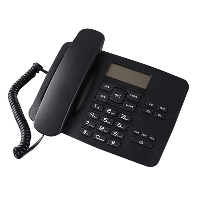 S24c1eb56e0674136b69216af89fad3a0A - Desktop Corded Telephone for Home Landline Telephone with Big Buttons Caller Identification LCD Backlight Display