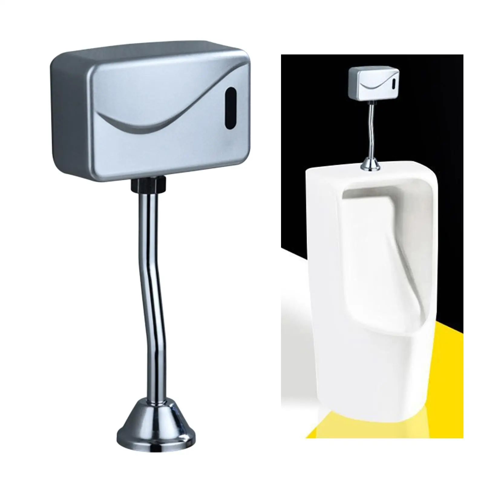 Automatic Urinal Flush Valve Wall Mounted Touch-Less Urinal Flush Valve Bathroom Toilet Home Kit Hose Controller Tank
