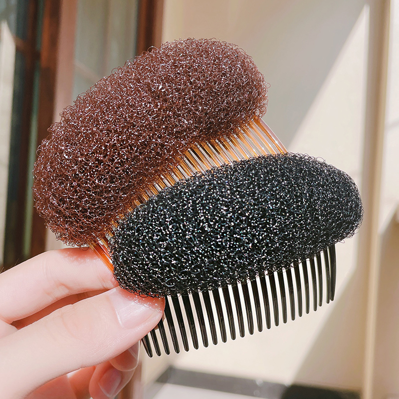 Best of 1-2Pcs Sponge Forehead Hair Volume Fluffy Puff Sponge Pad Hair Styling Insert Tool Volume Headwear Braiding Hair Accessories Reviews & Tips - Image 2