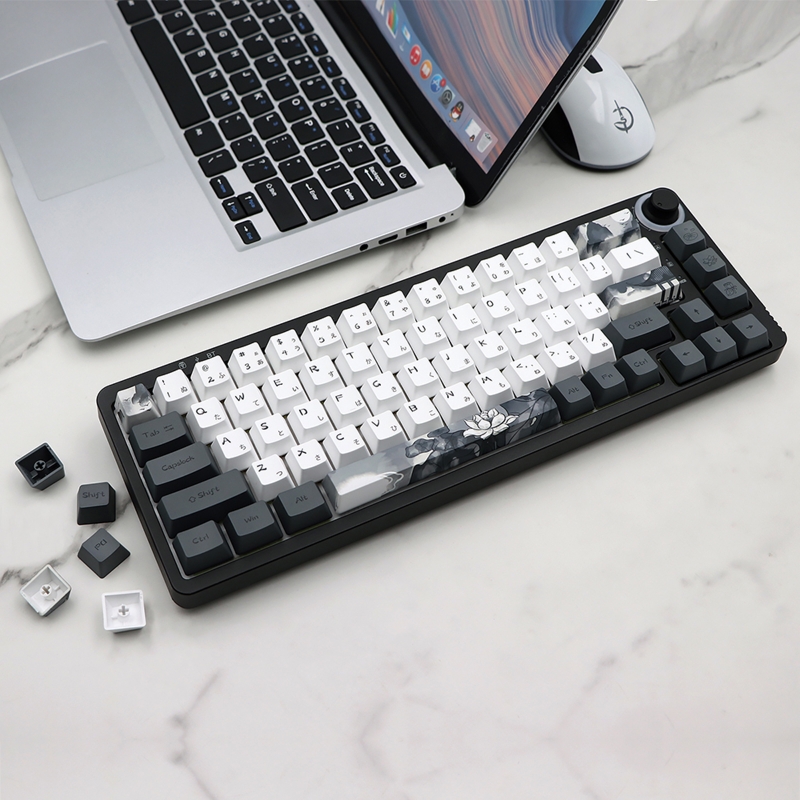 altura moda do oem do keycap do lótus da tinta para mx switches iso para tintura chave subb japonês