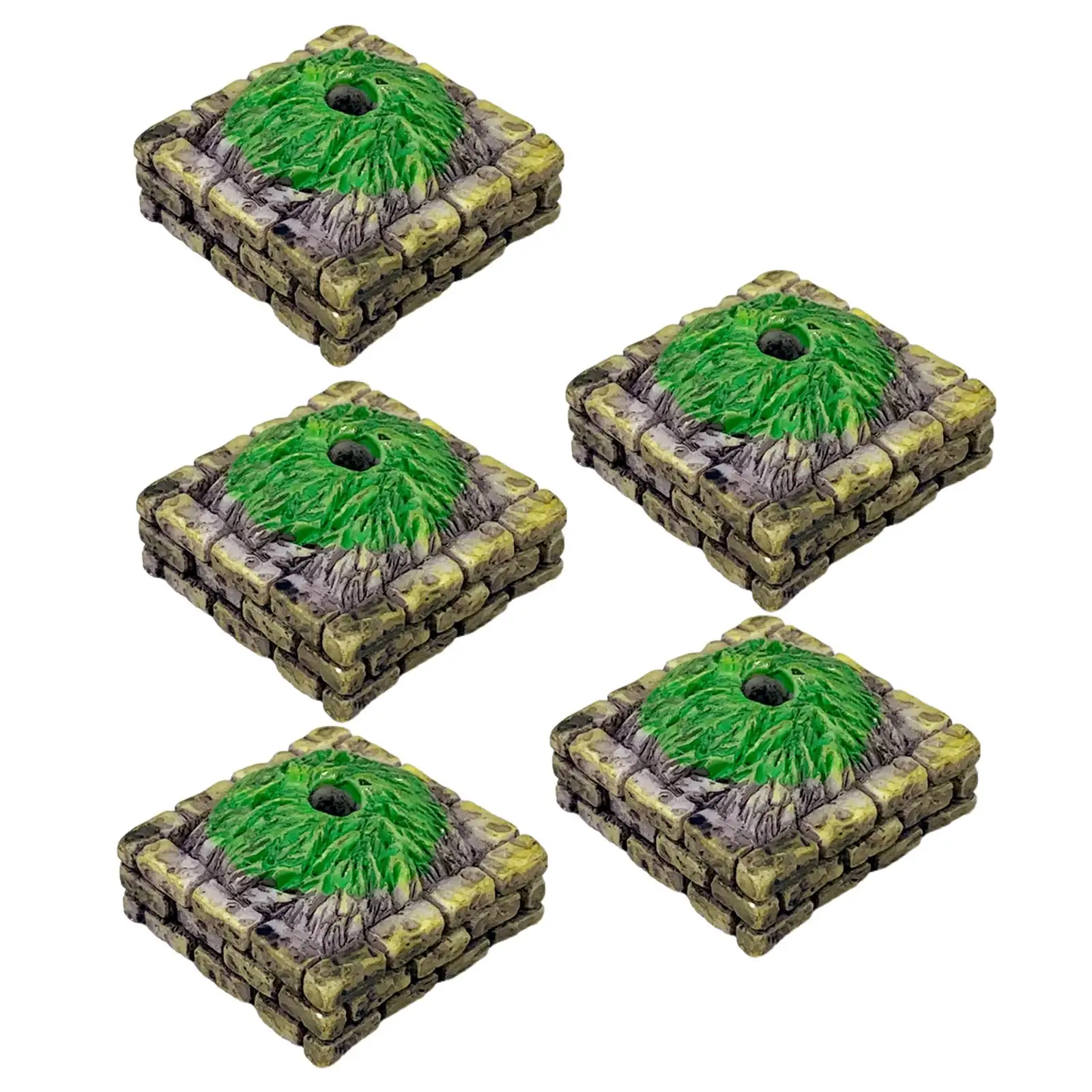 5 Pieces Flower Beds Model DIY Material Gifts for Sand Table Micro Landscape