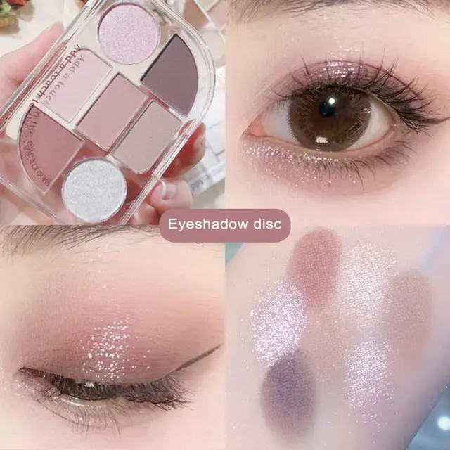 Pink Black Color Shimmer Eyeshadow Palette Glitter Sequins Shiny Eye Shadow  Eye Pigments Millennial Style Girls Makeup Pallete - AliExpress