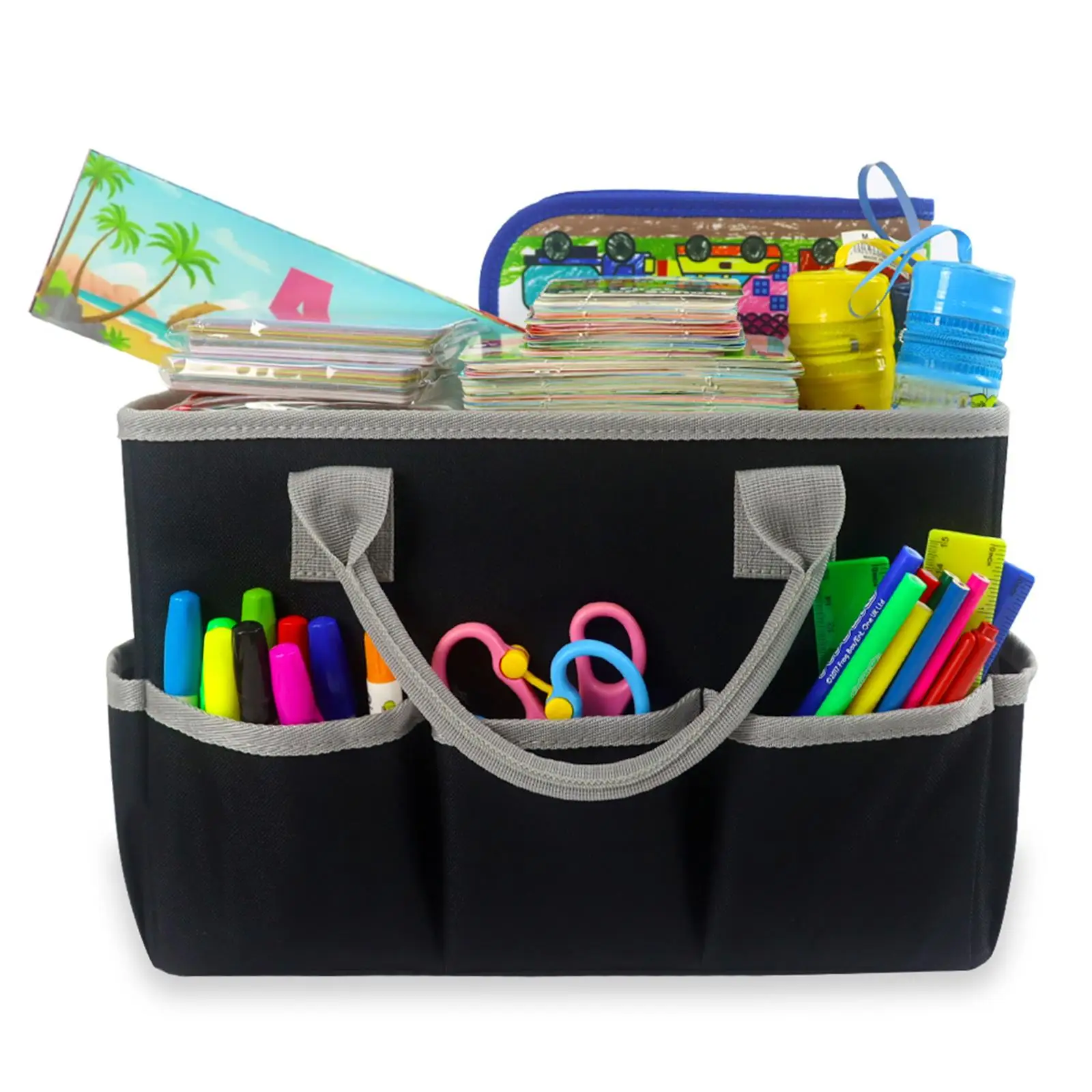 Craft Storage Tote Bag Portable Crafts Supply Carrier Storage Bag with Handles Large Scrapbook Carrying Case for Daily Use