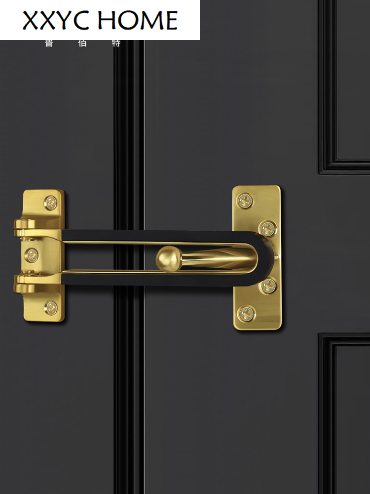 Description Picture 5 of itemMute Buckle Lock Stainless Steel Anti-Theft Clasp Hotel Hotel Door Latch Door Bolt Punch-Free Household Anti-Theft Chain