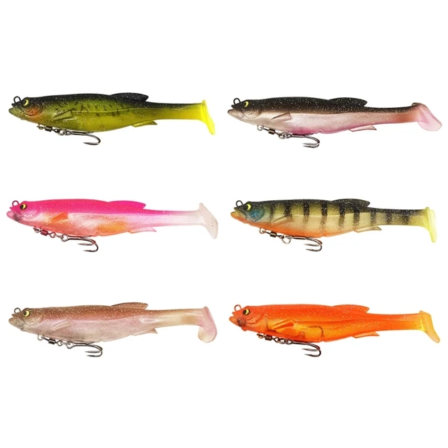 Treble Hook Fish Lures,Paddle Tail Swimbaits,Soft Fishing Baits for Bass  Trout - AliExpress