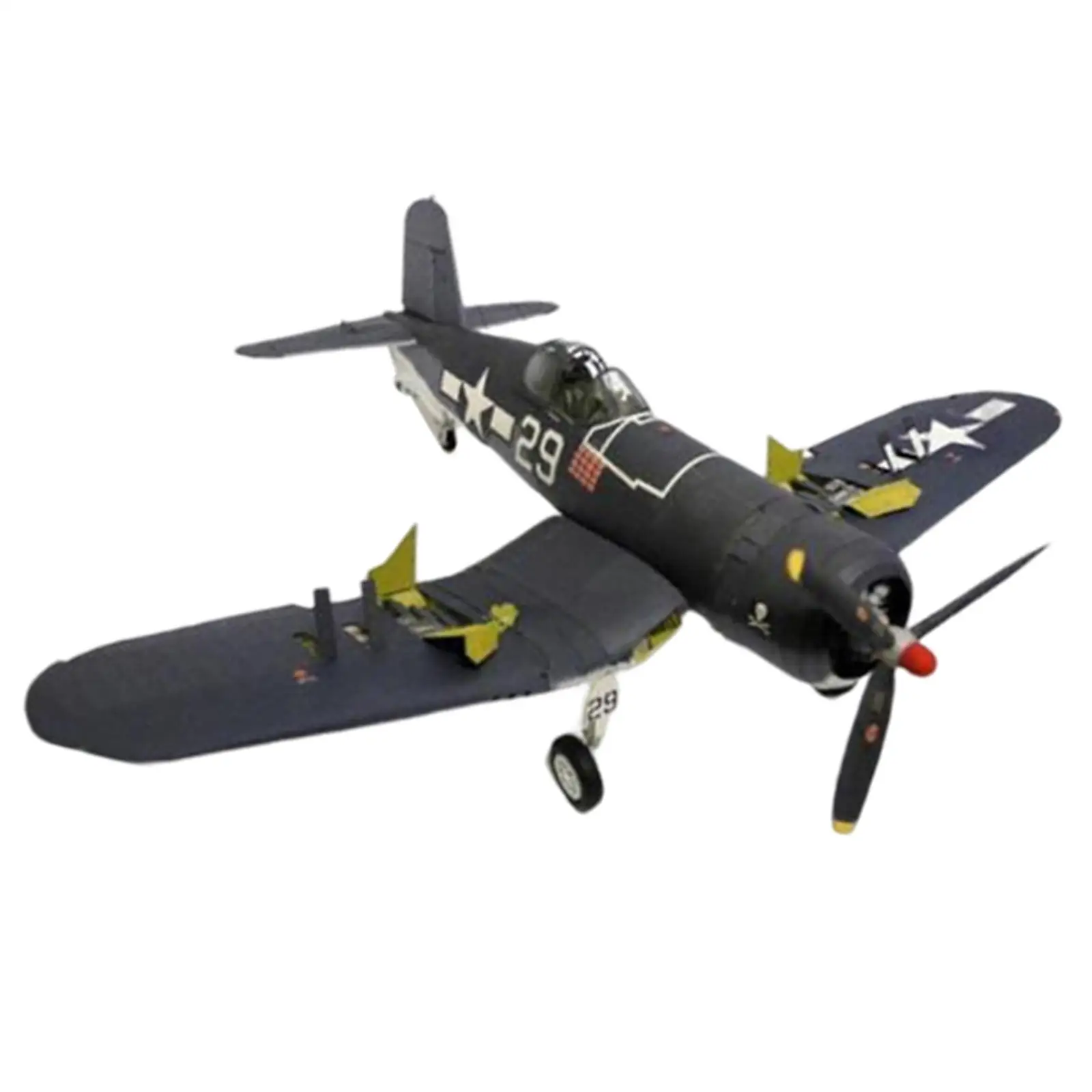 1/33 Fighter Model Aviation Plane Model Building Kits 3D Paper Puzzle DIY Assemble for Tabletop Decor Kids Adults Boys Gifts
