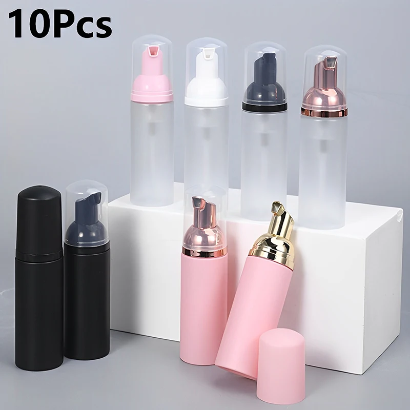 Best of 10Pcs 50ml Refillable Foam Pump Bottles Empty Shampoo Cleanser Soap Containers Portable Frosted Mousse Sample Bottles For Travel Reviews & Tips