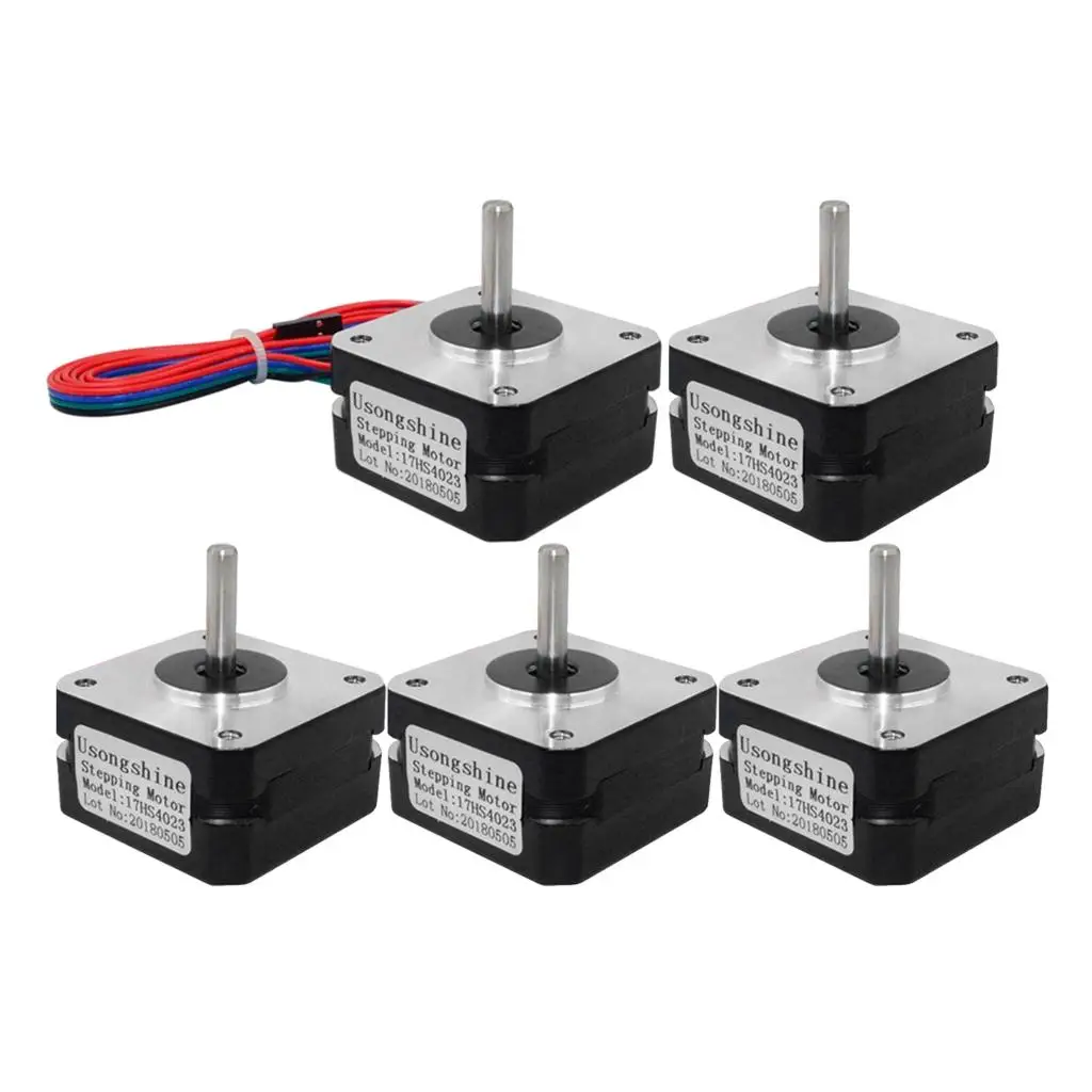 5Pieces 17HS4023- 2Phase Stepper Motor Extruder With 4 For 3D Printer