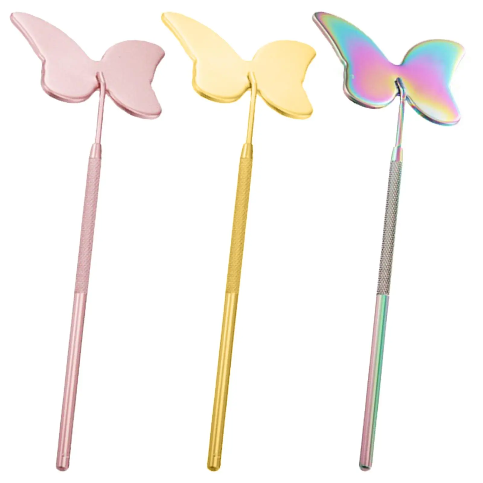 Detachable Butterfly Design  Lash Mirror for  Extensions Stainless Steel Beautiful Mirror Easy to Operate  Mirror