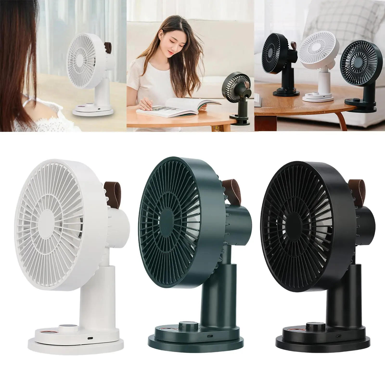 Mini Desk Fan Personal Fan Clip Fan Adjustable Speed Desktop Cooler Fan Silent for Home Office Travel Beach Crib