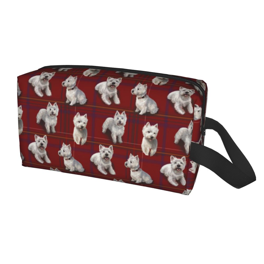 Mulheres Viagem Cosmetic Organizer Cute Puppy Dog