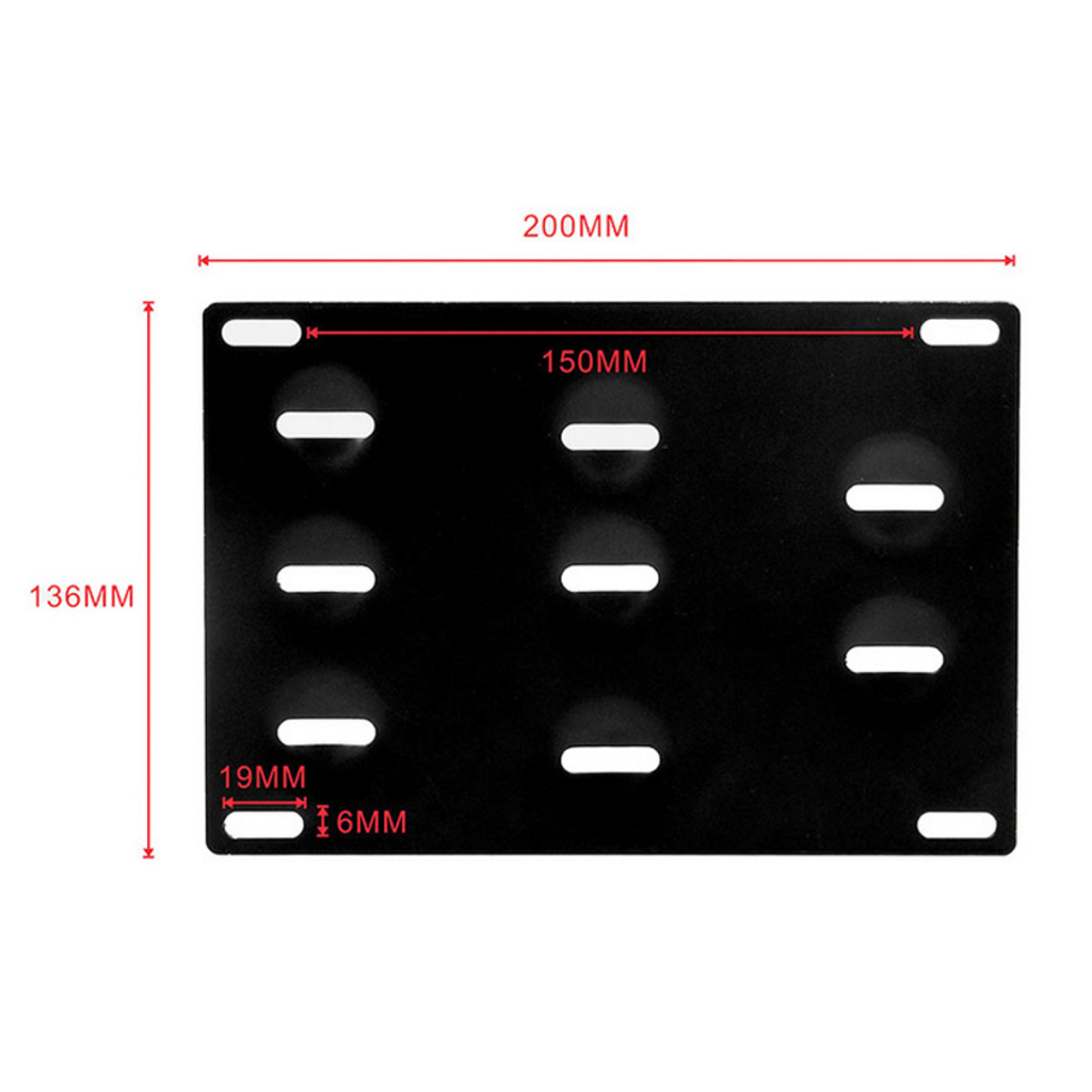 Coated Front Tow Hook Plate Holder Support for E82 E88 E92  E71