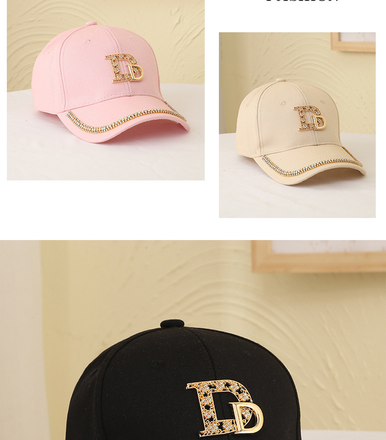 Title 14, New Women Hat Double D Decoration Shiny Basebal...