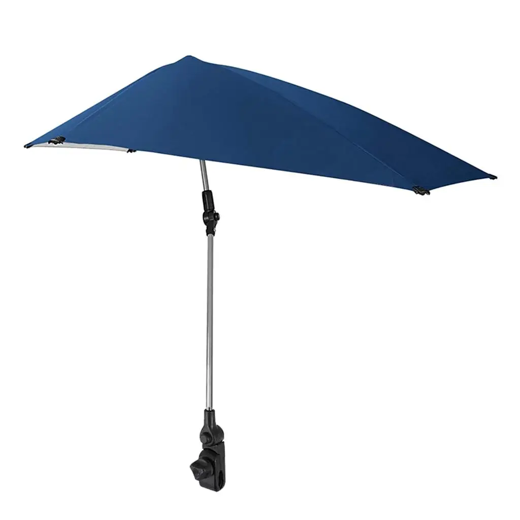 Adjustable Umbrella Parasol Canopy for Bleachers Camping Hiking Beach Chair Umbrella Large Chair With Canopy Shade