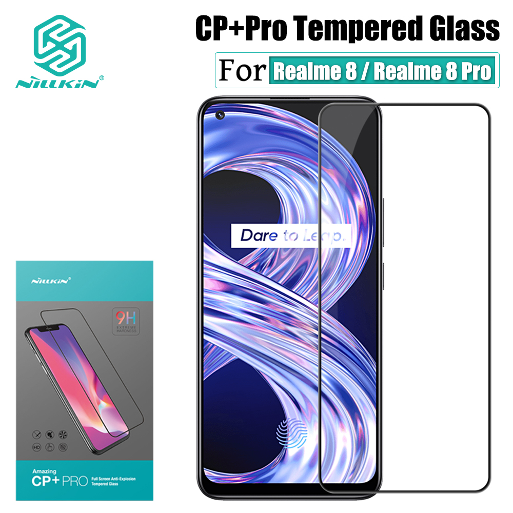 Nillkin CP + Pro Защита экрана для Realme 8 4G Realme 8 Pro Полное покрытие  закаленное стекло Взрывозащищенная пленка для экрана | AliExpress