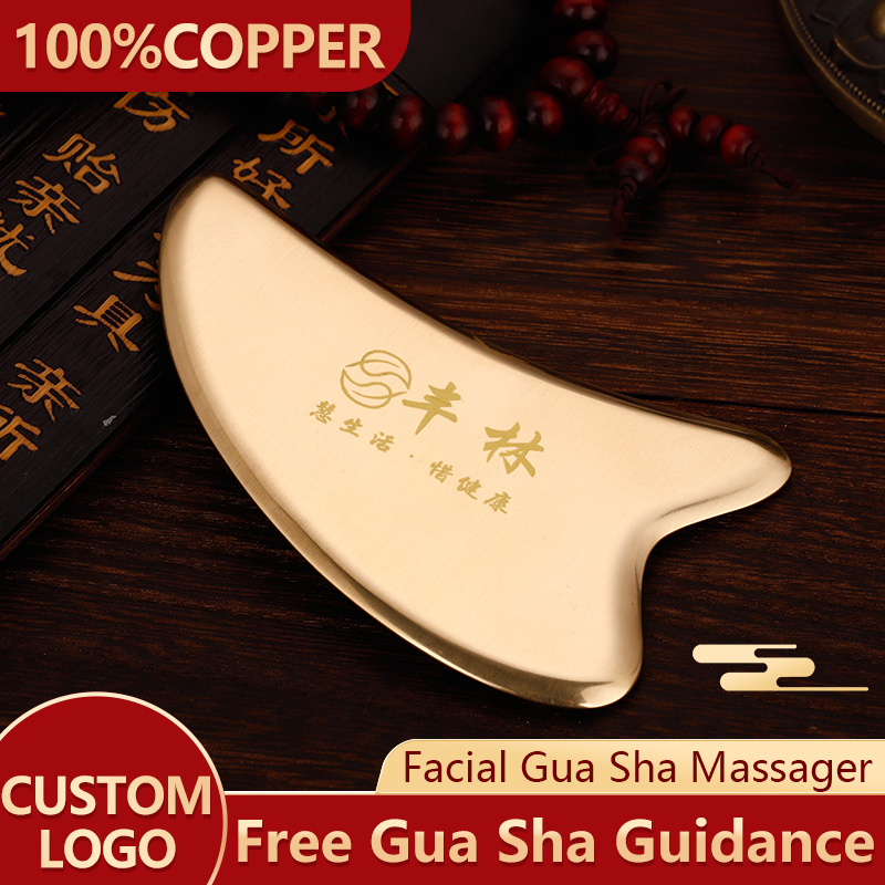 Best of Face Massage Tool Gua Sha Facial Beauty Tool Eye Instrument Brass Scraping Plate Beauty Instrument Metal Massage Plate Reviews & Tips