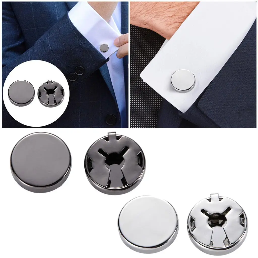 Classical Round Mens Cufflinks  Buttons Jewelry Suit French Shirt Tuxedo Accessories Studs for Business Party
