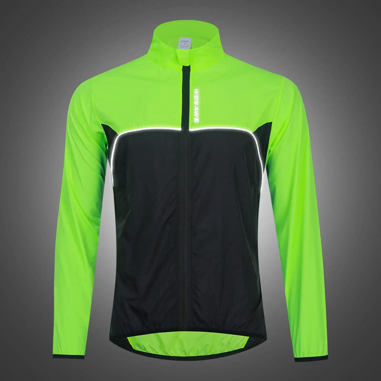 Men`s Cycling Reflective Jacket Windbreaker Sport Running Riding Hiking Coat