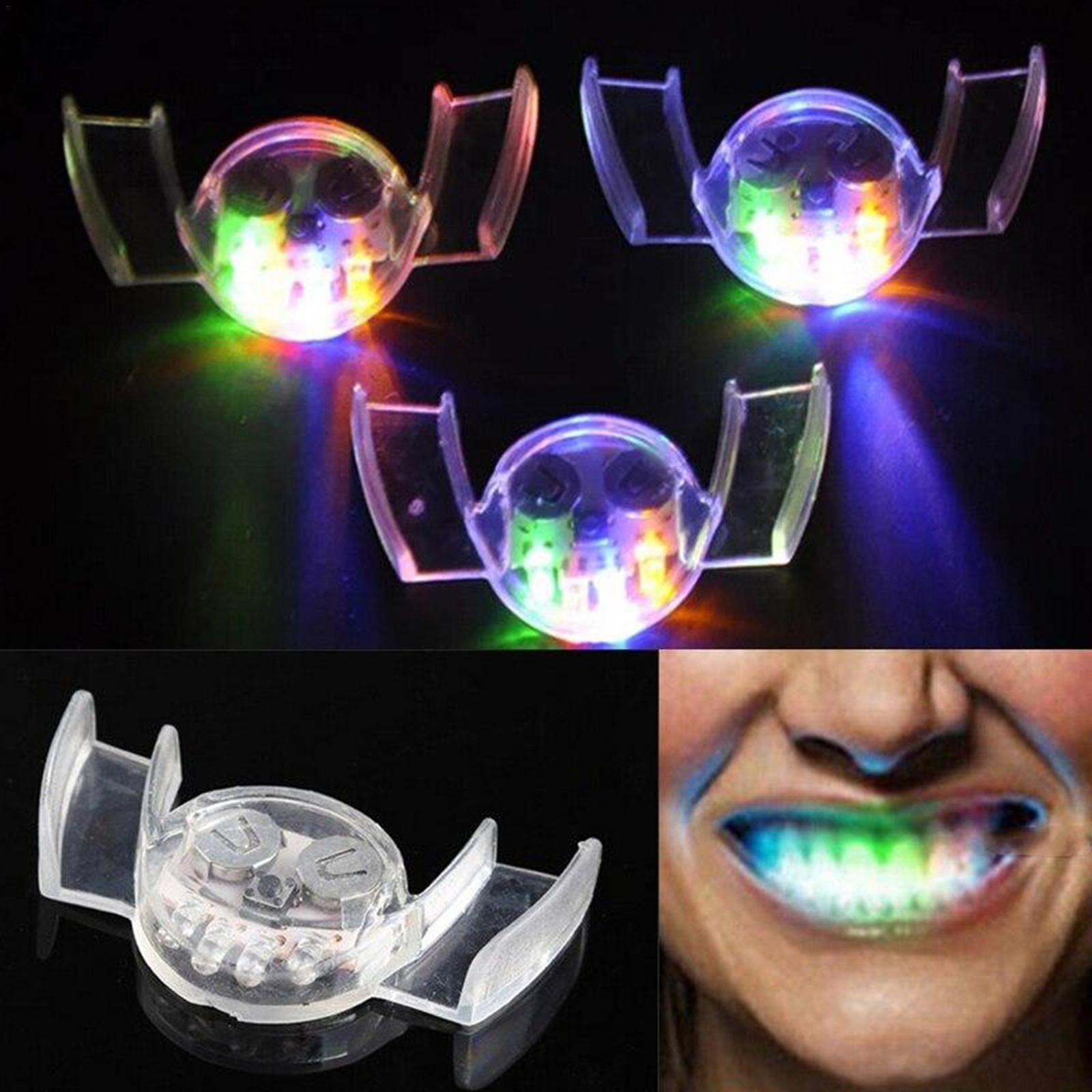 Best of Flashing Led Light Up Mouth Braces Piece Glow Teeth For Halloween Party Rave Flash Brace Mouth Guard Piece Glow Party Supplies Reviews & Tips