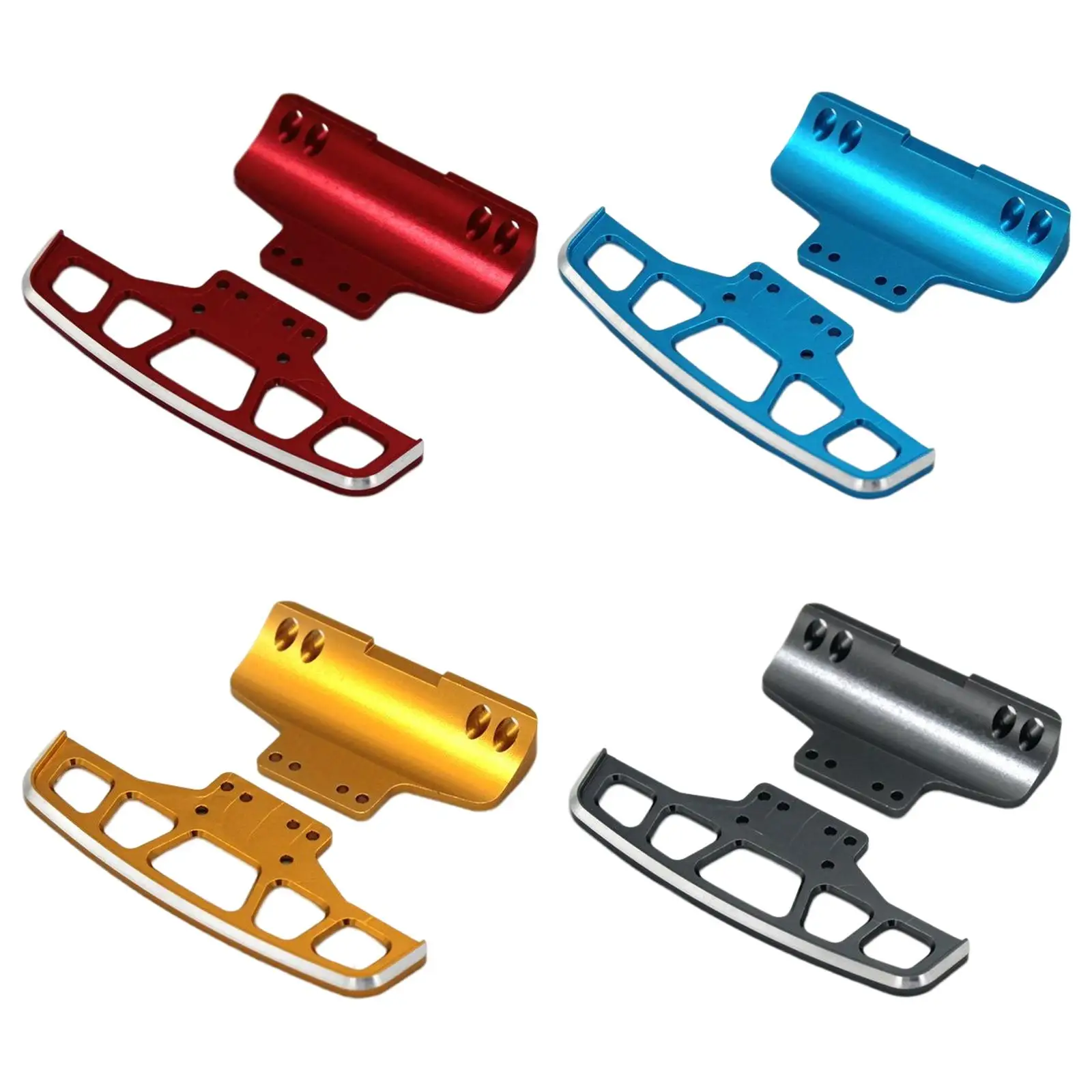Aluminum Alloy Front and Rear Bumpers Spare Parts for Wltoys 284131 DIY