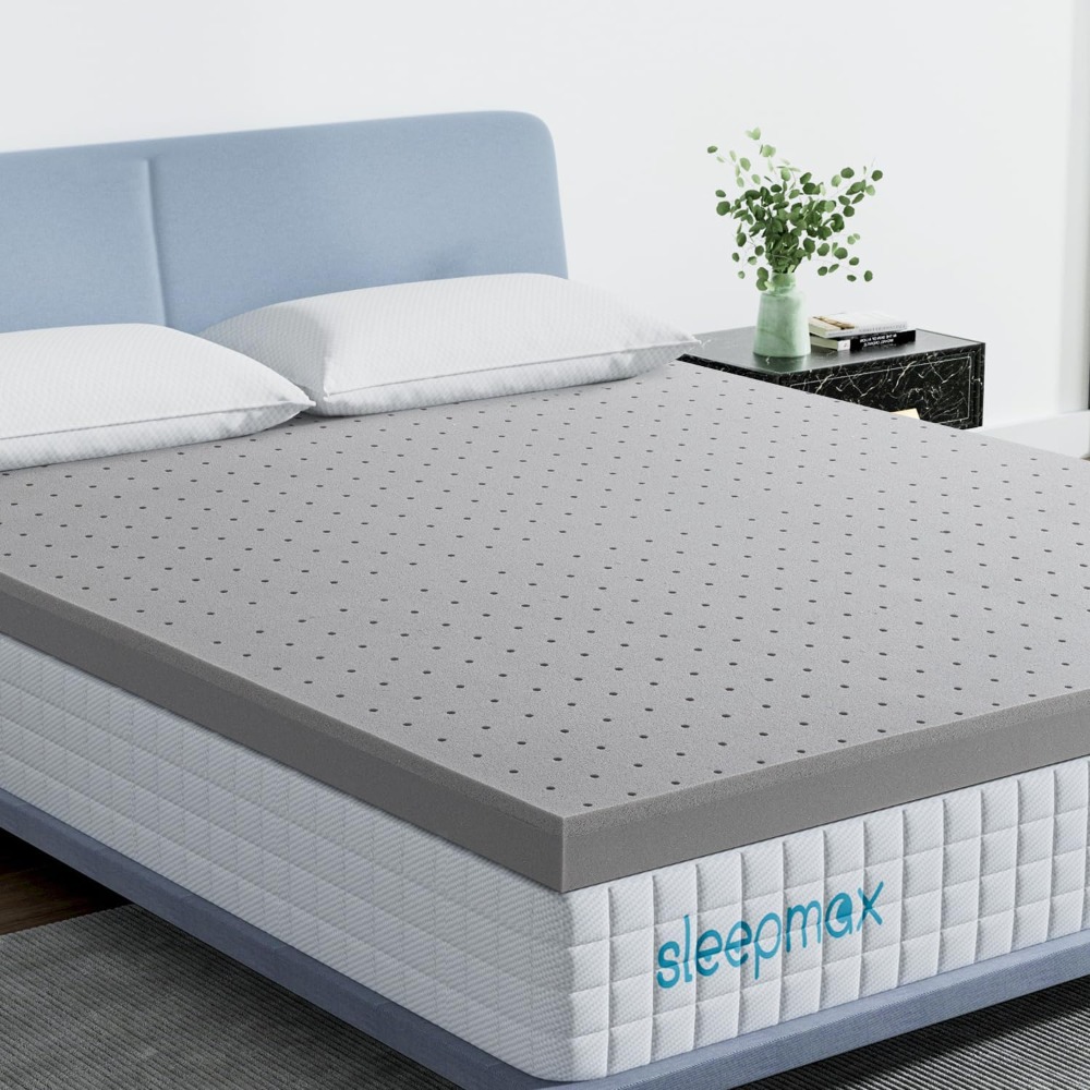 Description Picture 2 of itemSleepmax Extra Firm Mattress Topper . Size 3 Inch - Memory Foam Mattress Topper - Bamboo Charcoal Infusion - Ventilated