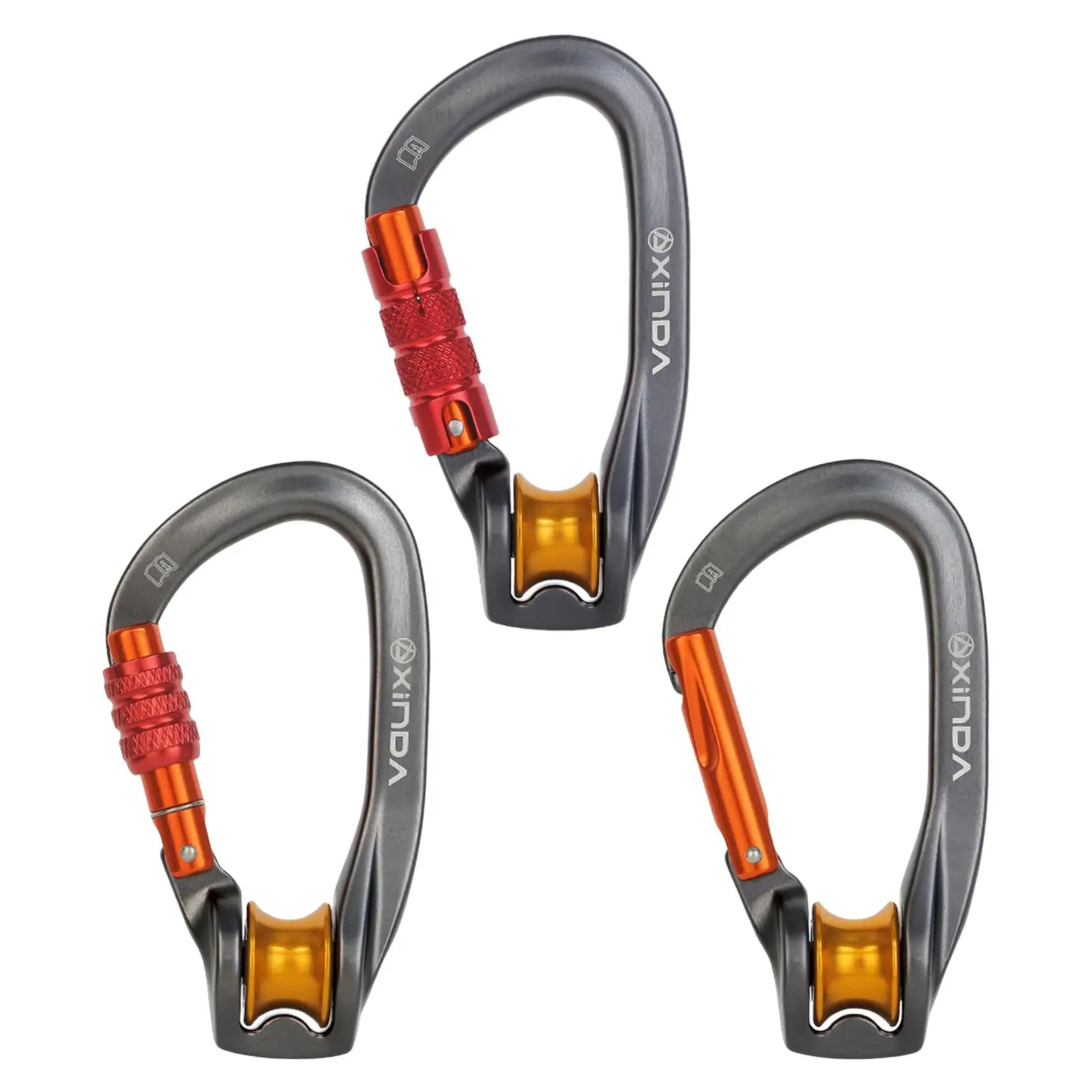 Professional Climbing Carabiner D Shape Safety Lock Outdoor Climbing Ascend Mountaineering Equipment