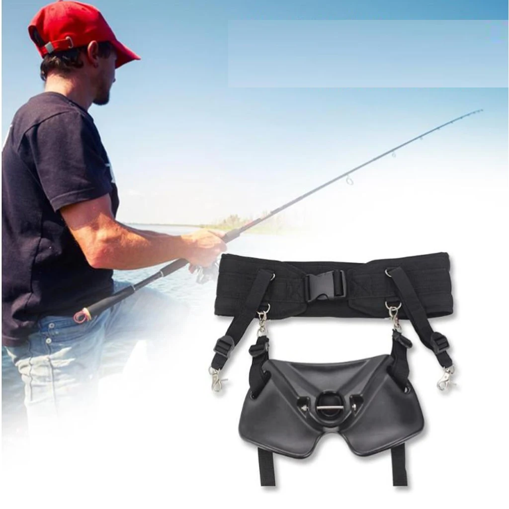 Professional Fishing Fighting Belt Waist Stand-up Rod Holder 10mm