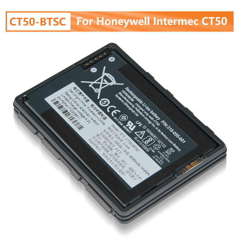 Recarregável, Intermec, CT40, CT45, CT50, CT60, 4G, LTE, 318-055-001, 4040mAh