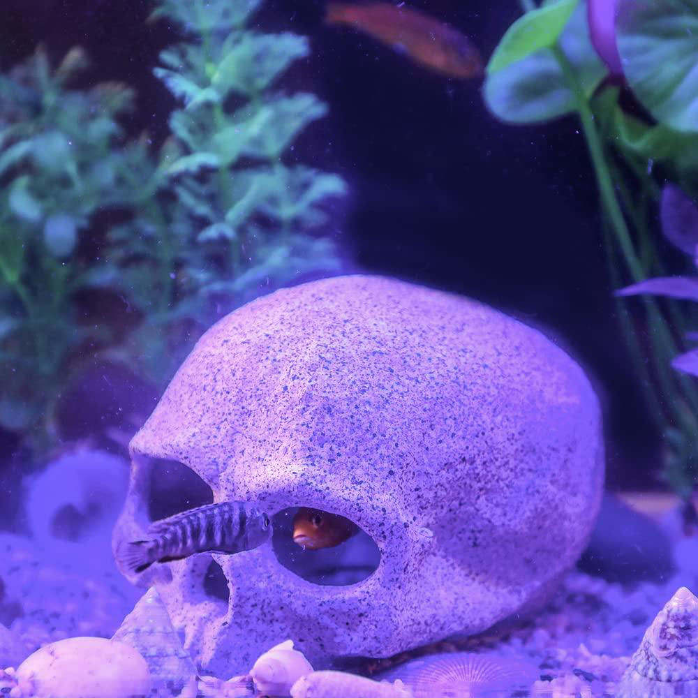 Aquarium Fischbecken Fischhaus Aquarien-Lila-Sand-Garnelen-Zuchtbecken Fischnester Dekorationen Halloween Heim-Atmosphäre-Dekor – Detail 2