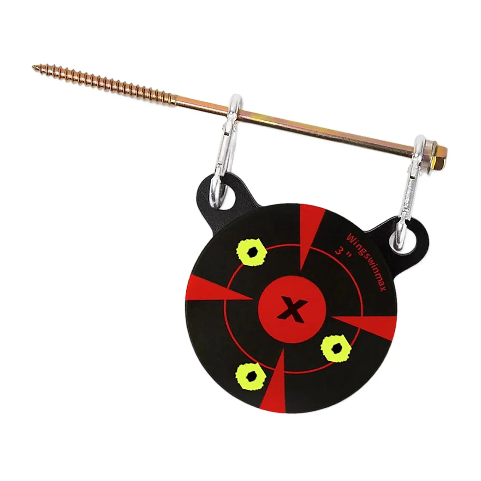 Metal Shooting Target with Sticker Resistant Outdoor Alloy Panda Head Thick Target for Professionals Training Outdoor Sports