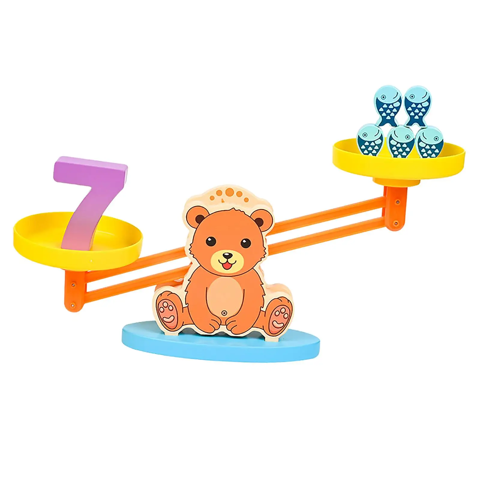 Montessori Balance Counting Toys Early Educational Counting Number Toy Math Game