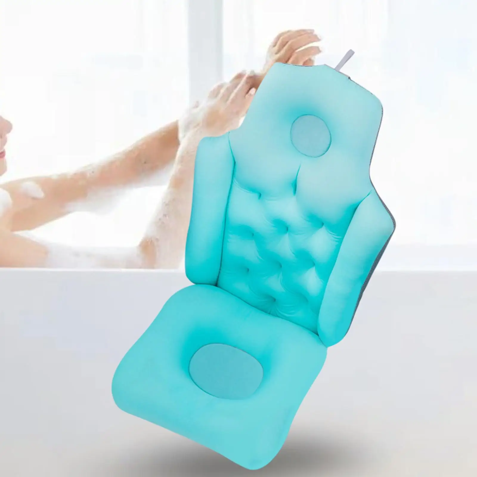 Full Body Bath Pillow Bath Tub Pillows Rest Nonslip Ergonomic Mat for Adults