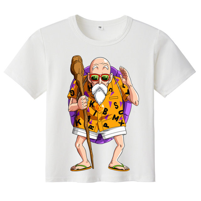 Camiseta Dragon Ball Goku Criança 100% Algodão DGB11