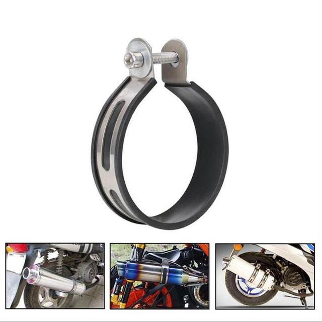 Motorcycle Exhaust Pipe Muffler Clamp Fixed Ring Support Bracket 110mm Abrazadera de tubo de escape tuyau d'echappement
